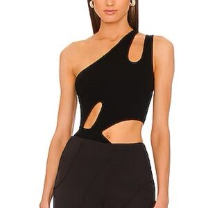 Michael Costello Evie Cut Out Knit Bodysuit - Size S